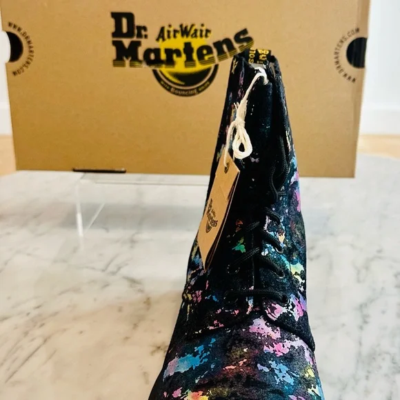 Dr. Martens 1460 PASCAL CONFETTI SUEDE LACE UP BOOTS - Picture 9 of 10